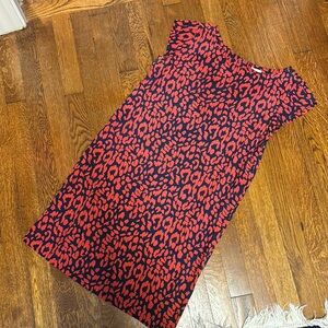 Stylish Red and Black Patterned Dress